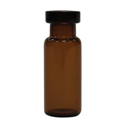 Chromatography Research Supplies 1.8 mL Amber Std Mouth Crimp Vial 12x32 mm (100/pk)